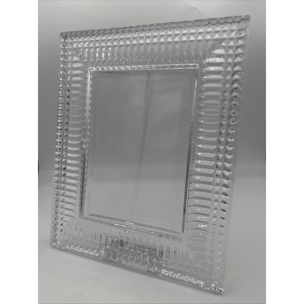 WATERFORD Classic Crystal LISMORE DIAMOND 5x7 PHOTO PICTURE FRAME EUC marked